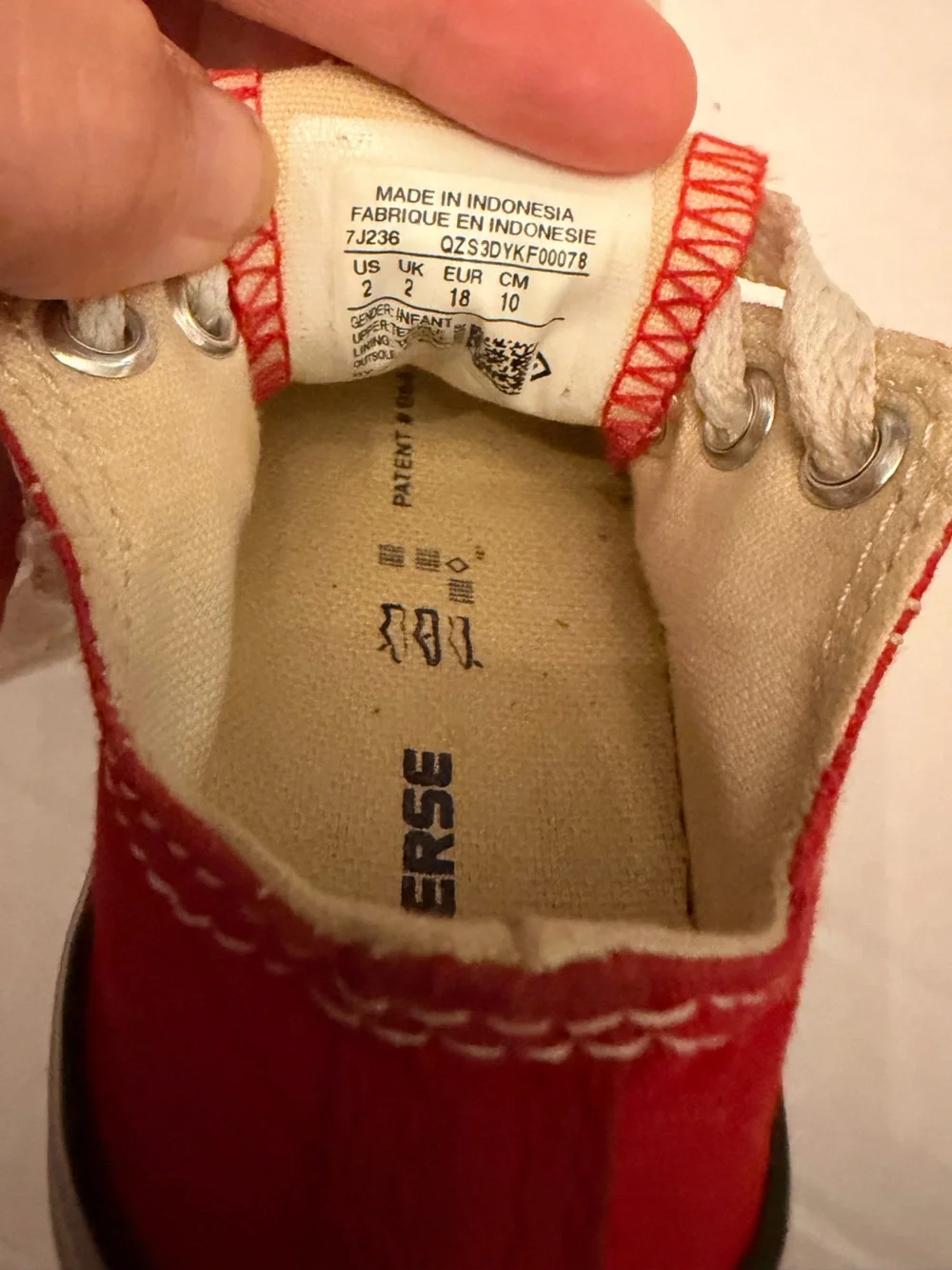 Converse Chuck Taylor All Star Toddler Sneakers | Red | Size 2